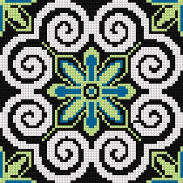 seamless knitted pattern