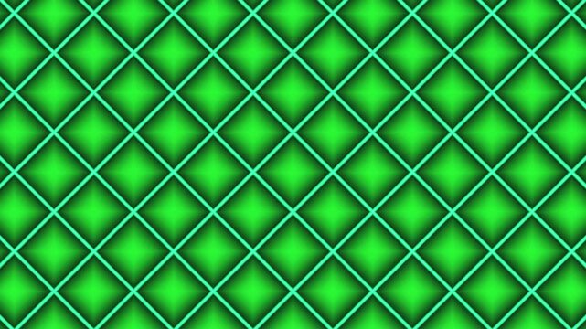 Green Diamond Geometric Pattern Background With Glowing Lines and Soft Gradients Motion Graphics