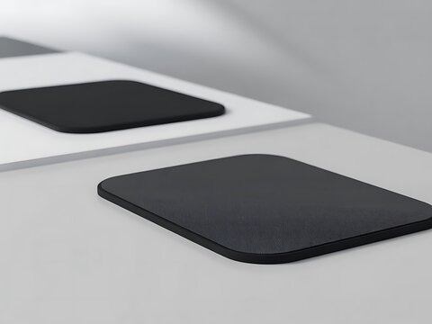 Blank Office Mouse Pad Mockup Set