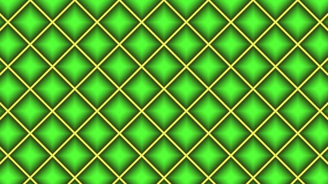 Green Geometric Diamond Pattern Background With Seamless Motion Animation Loops