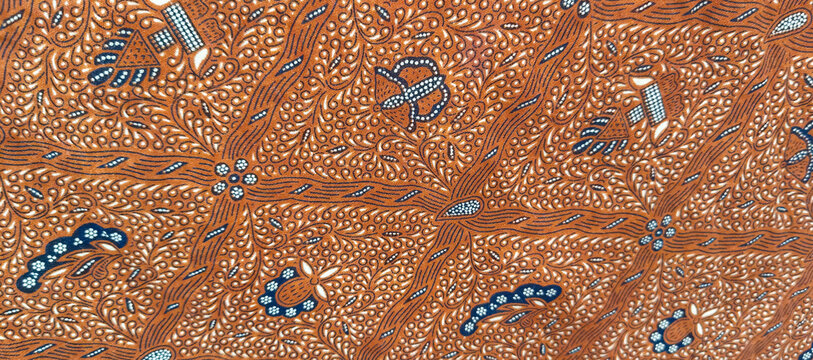 background landscape of Indonesian batik fabric art