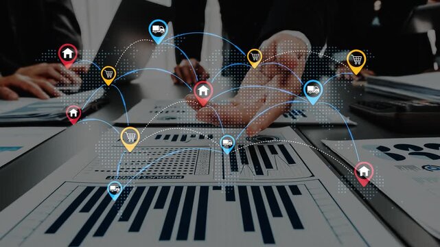 Collaborative Business Meeting with Data Analysis and Digital Mapping of Market Trends and Consumer Behavior Using Technology on Reports and Charts. Entropy.