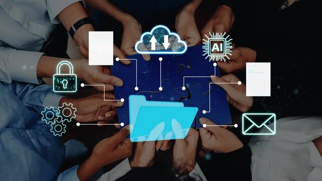 Collaborative Data Management and Digital Transformation with Cloud Technology, Artificial Intelligence, and Secure File Sharing Concepts in Modern Business. Entropy.