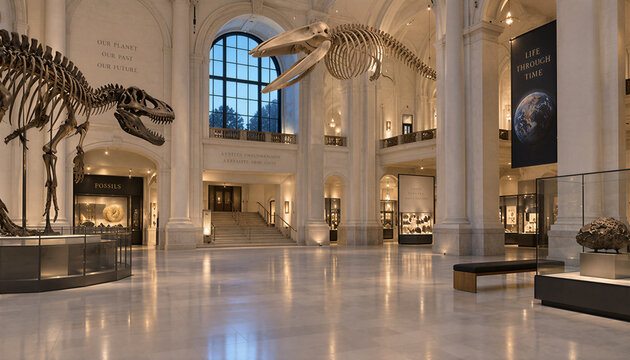 Realistic Natural History Museum Atrium 