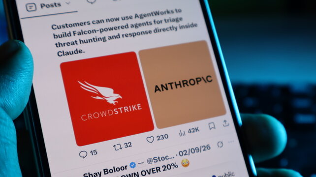 Smartphone interface presenting professional corporate brand logos regarding cybersecurity and artificial intelligence sectors. Kolkata, West Bengal, India, September 11, 2026