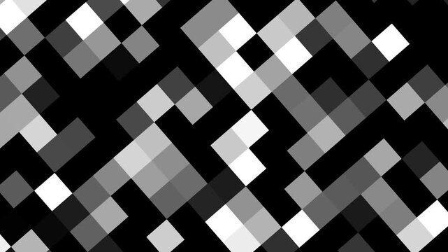 An enigmatic grayscale grid constantly shifts, Abstract mosaic blur censored animation. Pixel censored, Abstract mosaic blur censored animation 4K,Pixel censored with mosaic pattern animation. 