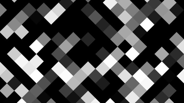 An enigmatic grayscale grid constantly shifts, Abstract mosaic blur censored animation. Pixel censored, Abstract mosaic blur censored animation 4K,Pixel censored with mosaic pattern animation. 