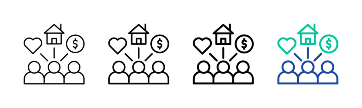 Customer Needs Icon Collection Different Style Outline