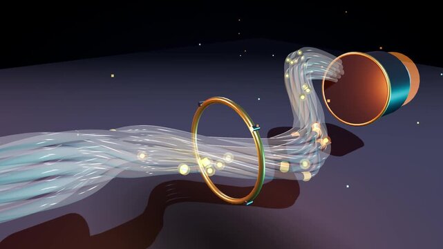 Optical Fiber Bundle 3D Seamless Loop Animation