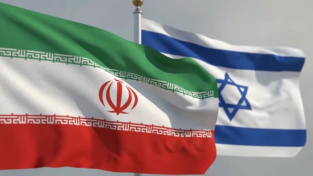 National Flags Flowing in Wind Against Sky for Geopolitics and Summit Visualization
