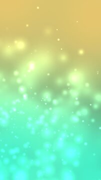 Smooth gradient transitions shifting from warm yellow to turquoise. Delicate bokeh sparkles gently throughout the scene. An abstract background ideal for digital overlays or motion graphics.