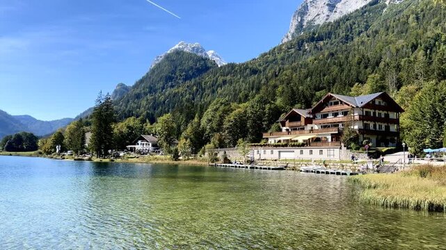 The Hintersee near Ramsau, Berchtesgaden, Bavaria, Germany