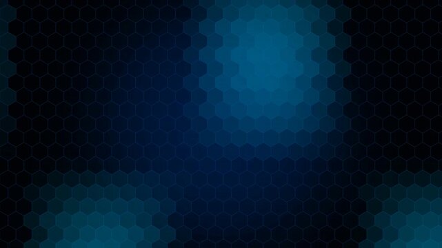 Abstract Hexagon Honeycomb Cyber Grid Technology Background - 4K Seamless Loop