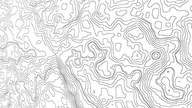 Topographic map contour background lines terrain chart geographic survey pattern