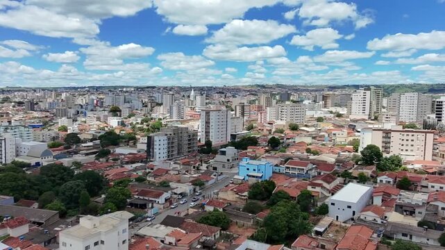 Vista a&eacute;rea do Bairro V&aacute;rzea, Patos de Minas, Minas Gerais