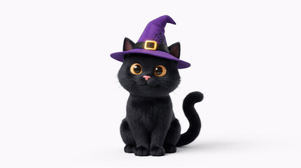 Fototapeta premium black cat on a black background