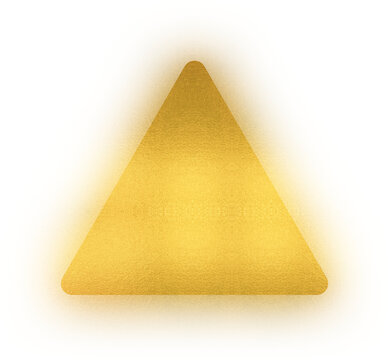 Festive gold triangle shape for holiday designs