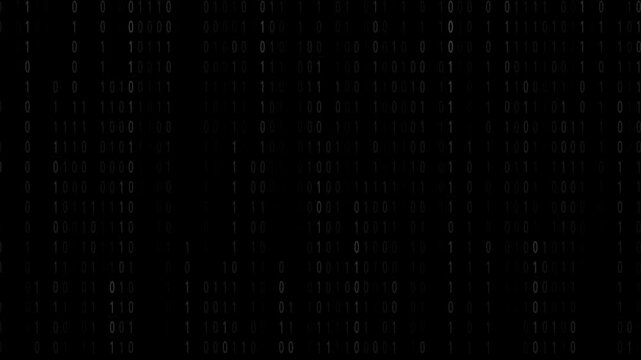 Abstract Dark Digital Glitch Background with Vertical Matrix Lines and Tech Noise.