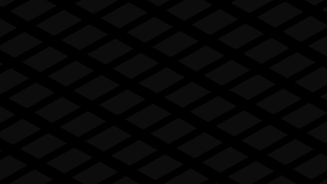 Dark Abstract Geometric Grid Pattern Loop Background for Tech and Minimalist Designs.
