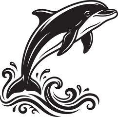 vector illustration of a dolphin © Abdullah Al Mamun