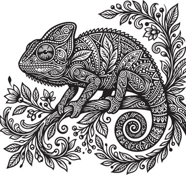 vector illustration of a lizard