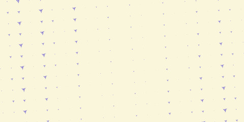 Faint purple triangular marks drift across a creamy field with generous breathing room, creating a subtle contemporary texture for minimal branding, paper goods, and websites. © Eldorado.S.Vector