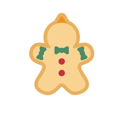 Obraz premium Gingerbread man cookie illustration
