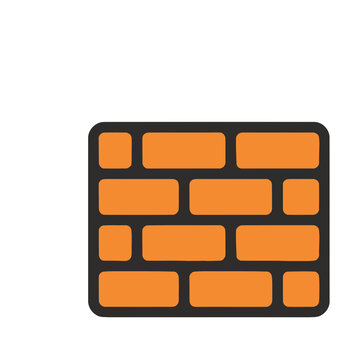 Brick wall icon