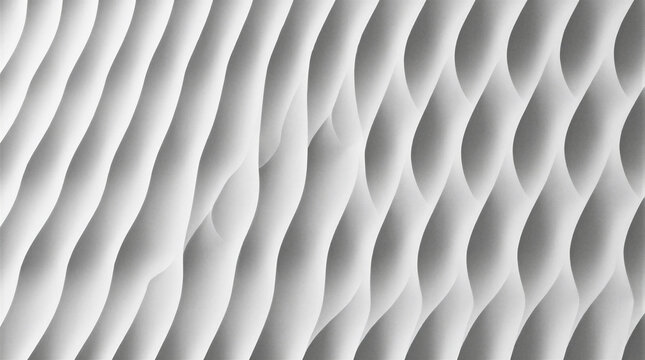 Architectural millwork features concave fluted plaster paneling with continuous semi-circular hollows cast from gypsum