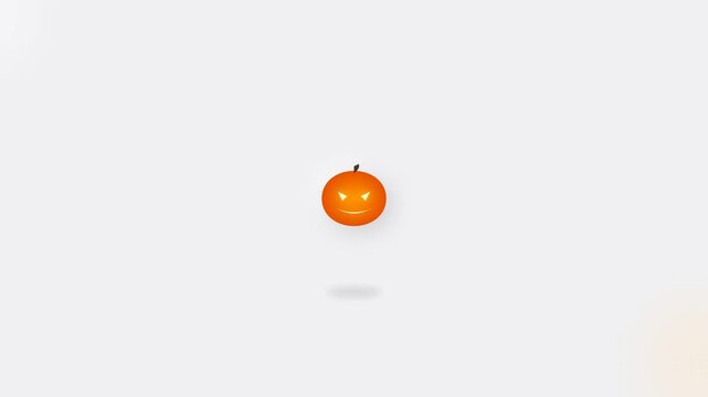 Helloween pumpkin motion video loop