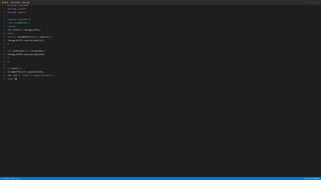 4K Animated HTML5 Code Editor Screen Visualizer Dark Mode