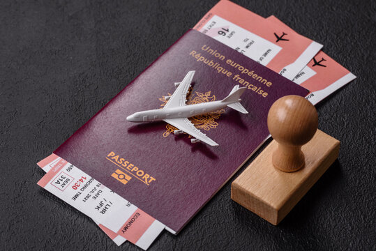 French passport for travel, immigration, education, and business. French passport