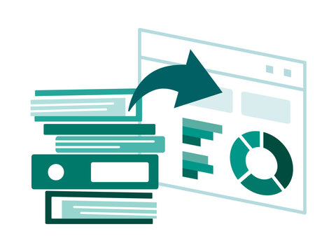 Replacing messy piles of physical paperwork with a clean interactive dashboard, a digital transformation process brings clarity and order to daily office administration tasks