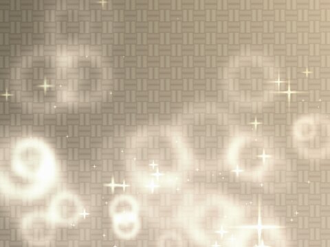 Light beige woven pattern with golden sparkles background