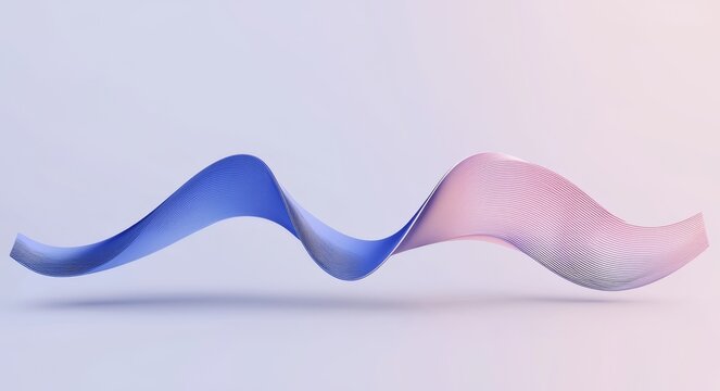 Artistic interpretation of musical sound waves in three dimensions.