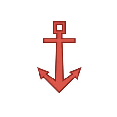 Red anchor icon © sina