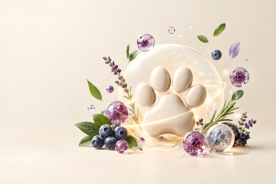 Luxury Antioxidant Support Concept for Pet Wellness and Cellular Protection