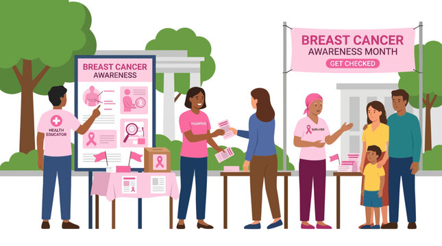 Breast Cancer Awareness Month Event: Community Support and Information Booth