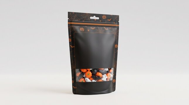 Halloween Candy Pouch Mockup