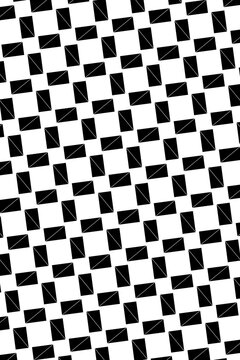 Alternating black rectangles create a rhythmic diagonal arrangement on white, delivering a bold optical texture for contemporary interiors, fashion prints, packaging, and branding.