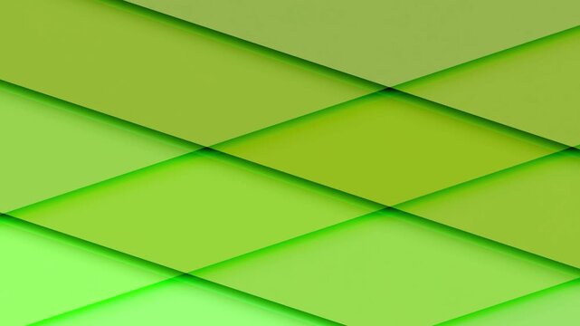 Abstract Green Layered Geometric Patterns 4K