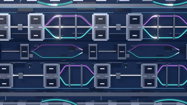 Optical Waveguide Backplane Photonic Split Recombine Loop