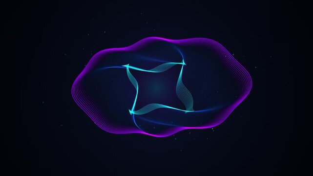 Seamless 4k 3d motion graphics animation featuring a timeless endless loop motion video with slow motion brool effect