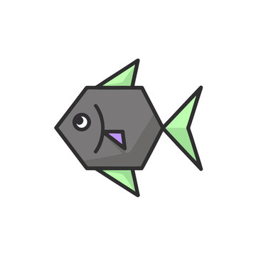 Geometric fish illustration