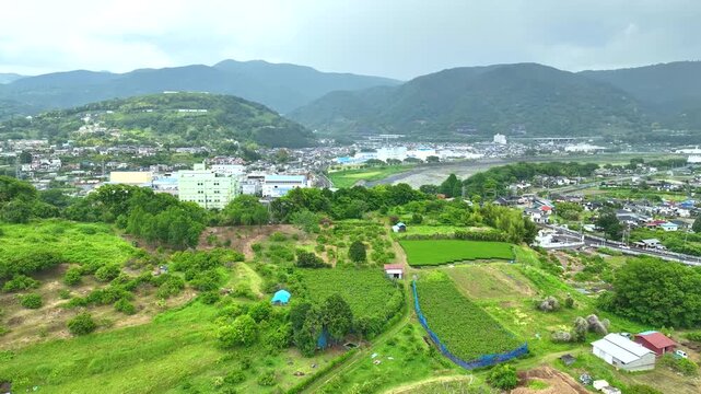 神奈川県・南足柄市の情景をドローンで