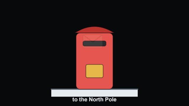 Mailbox to North Pole Animated Christmas Icon