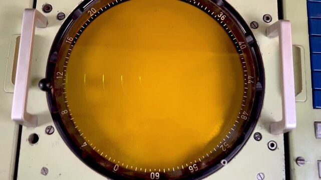 Radar Detection Display Showing Target Signal