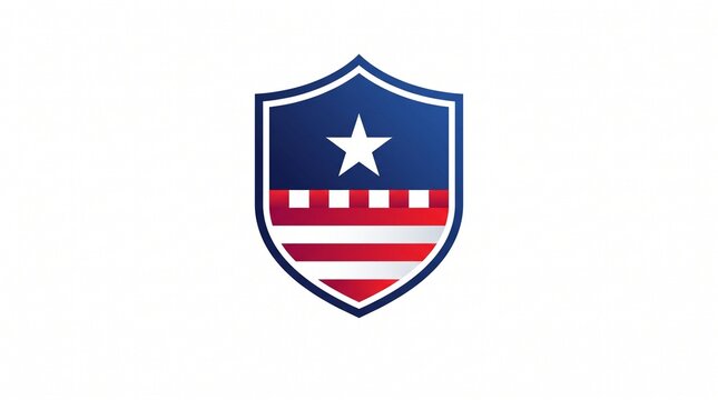 patriotic shield badge icon