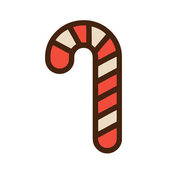 Candy cane icon