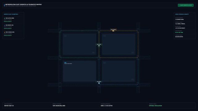 Futuristic digital verification interface displaying a secure parcel scanning status screen